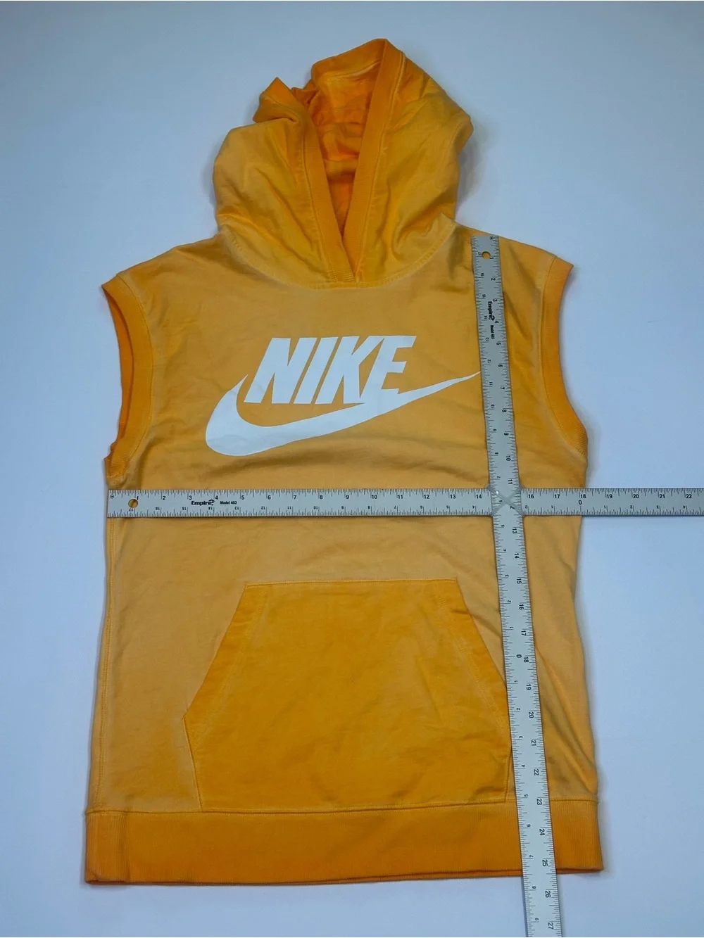 Nike Sleeveless Hoodie | Orange | S‎